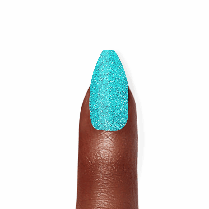 Stick-On Gel Camaleão Turquesa: Verniz Gel Pré-Preparado