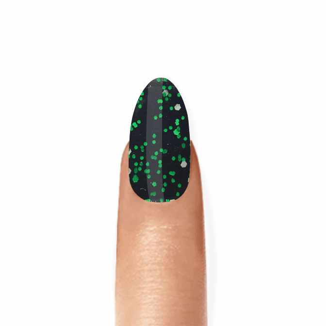 Stick-On Gel Brilho Verde Esmeralda: Verniz de Gel Pré-Preparado