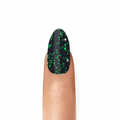 Stick-On Gel Brilho Verde Esmeralda: Verniz de Gel Pré-Preparado