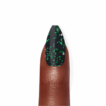 Stick-On Gel Brilho Verde Esmeralda: Verniz de Gel Pré-Preparado