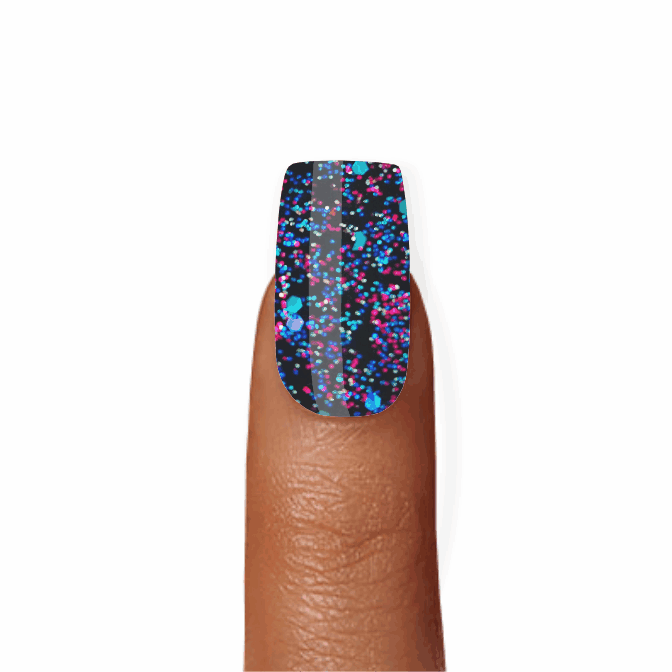 Stick-On Gel Dark Night Glow: Verniz Gel Pré-Preparado