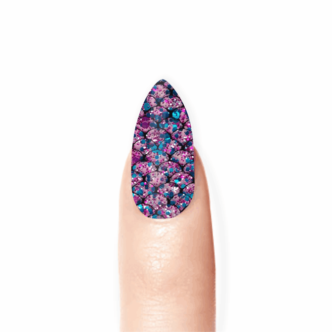 Stick-On Gel Sereia: Verniz Gel Pré-Preparado